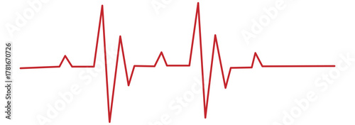 Continuous one line representing a heartbeat outline vector art illustration, Heart beat one line. Hand drawn symbol vector illustration.