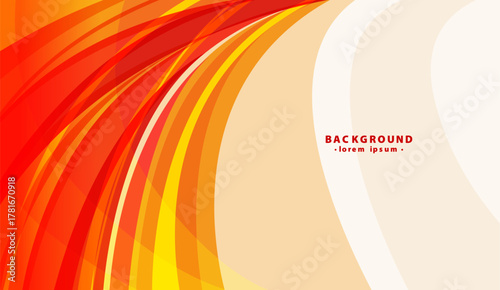 Abstract vibrant background with red and yellow curved lines, suitable for graphic design projects, presentations, web banners, and digital artwork.
