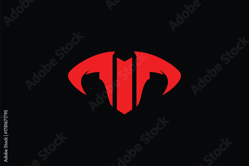 abstract, bull, vector, image, logo, template,