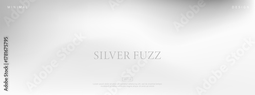 Silver mirror gradient wallpaper background. Abstract metal texture. Shiny foil and chrome for modern screens. Vector illustration.