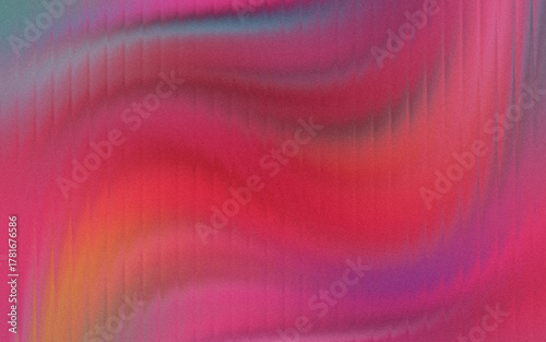 Vibrant Pink and Red Abstract with Vertical Ribbed Texture