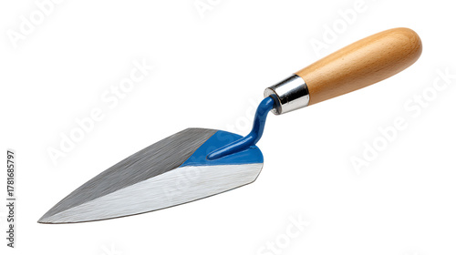 A pointing trowel isolated on transparent background, a tool for masonry work