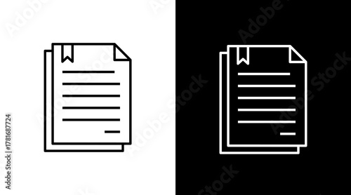 Certificate  White Icon Set Design	