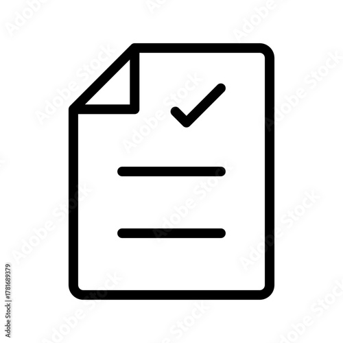 Approved Document icon set with modern minimal design, representing verified files, confirmed records, official approvals, and digital workflow management.