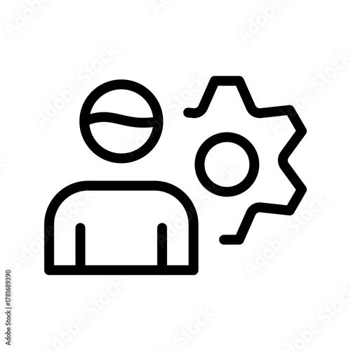 Disabled Settings icon set featuring modern minimal design, representing restricted options, inactive controls, locked preferences, and system limitations.