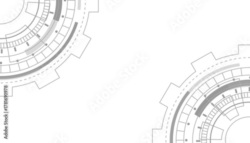 Abstract tech background. Futuristic technology interface.