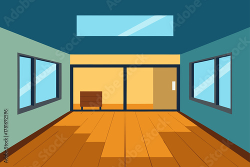 Modern Apartment Wood Flooring Design