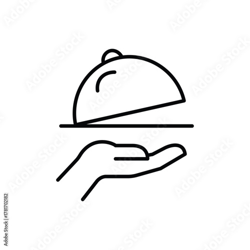 An icon shows a hand with an open serving dish on top