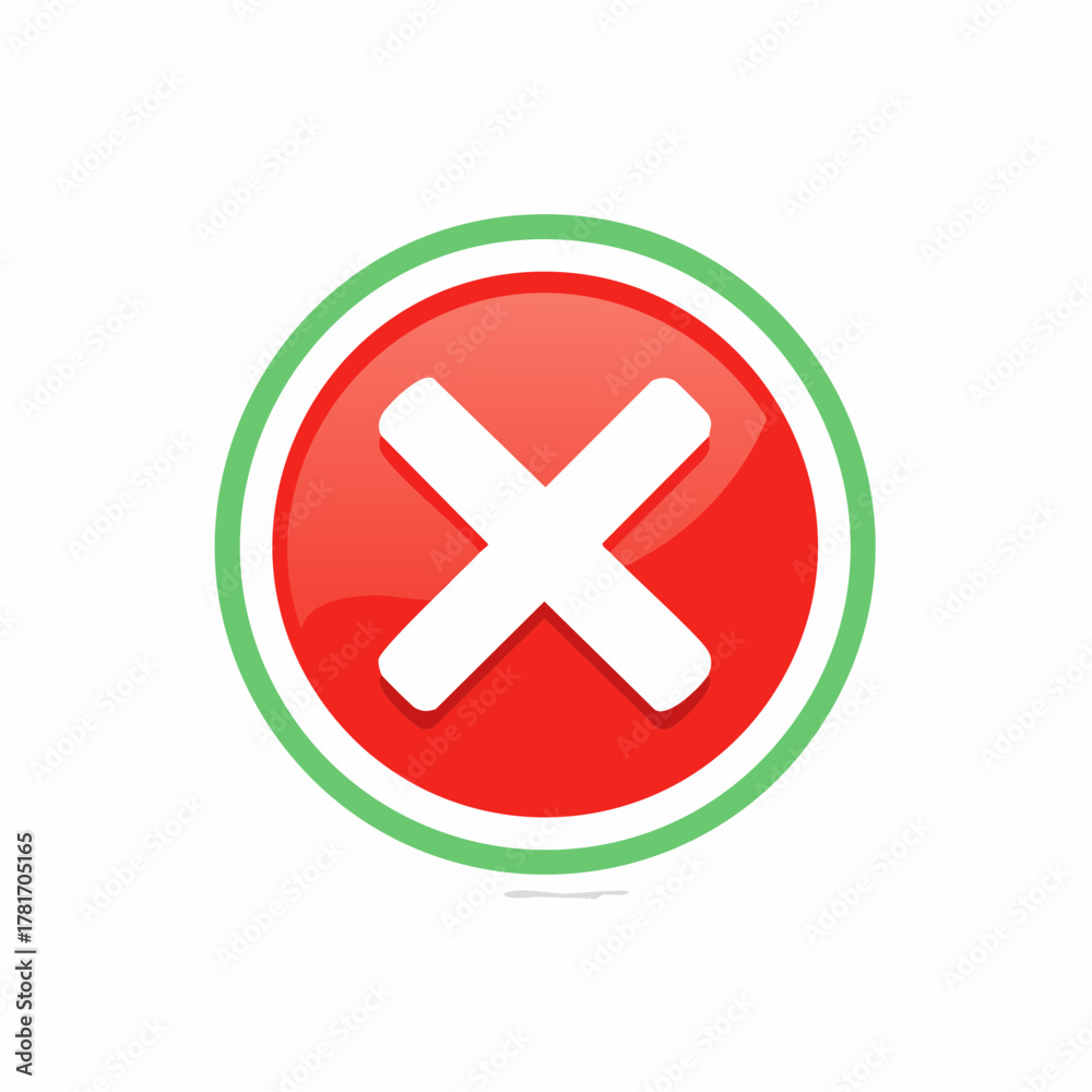 Obraz premium prohibited or crossed icon