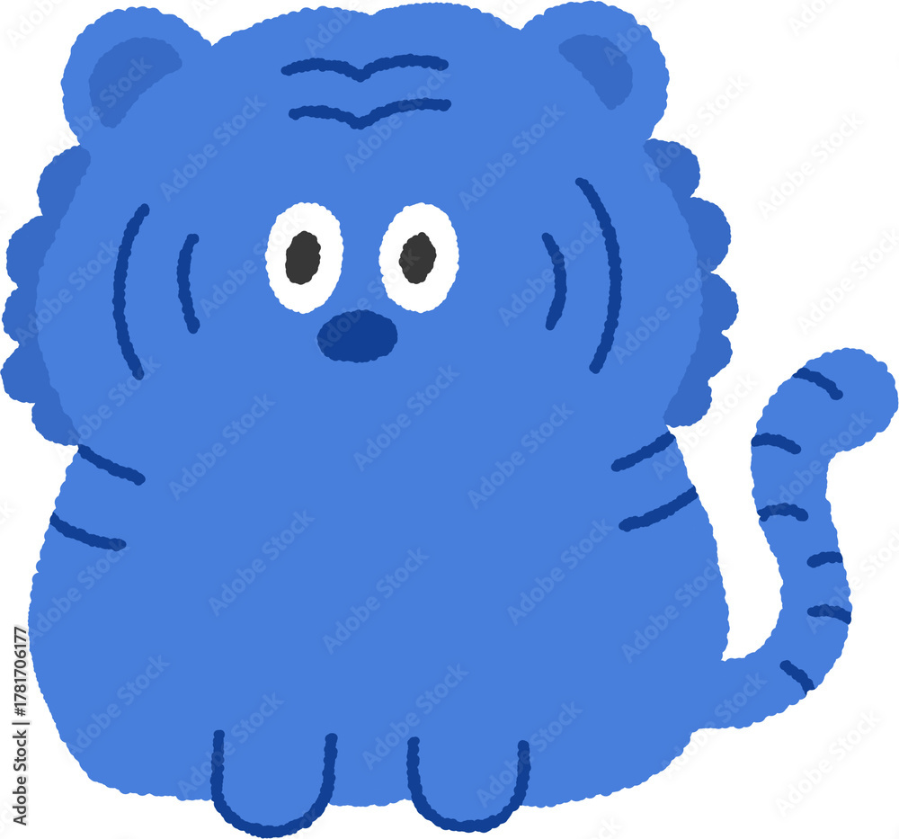 Obraz premium blue tiger