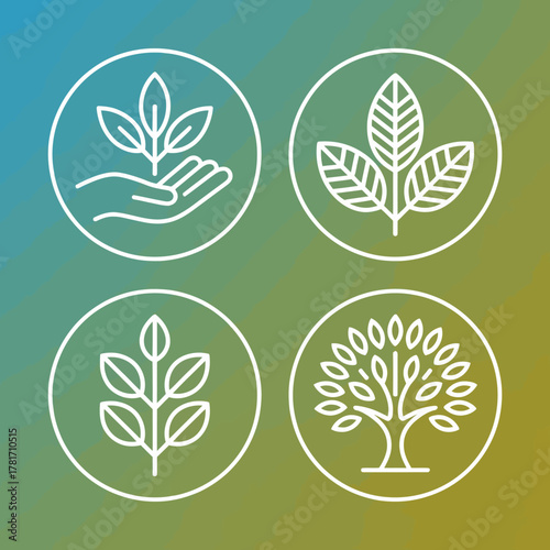 A lush collection of nature-inspired illustrations emphasizing environmental themes, perfect for eco-friendly projects and sustainable design.