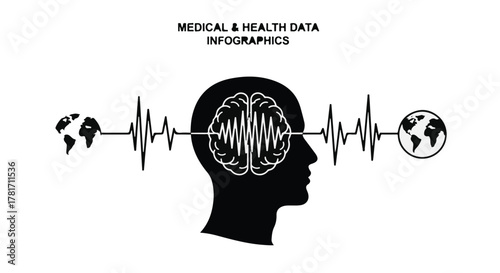 Innovative health data visualization connects global insights with human brain activity.