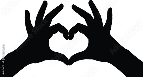 Hands forming a heart shape isolated on white background, symbolizing love, affection, and connection in a simple yet powerful gesture of unity