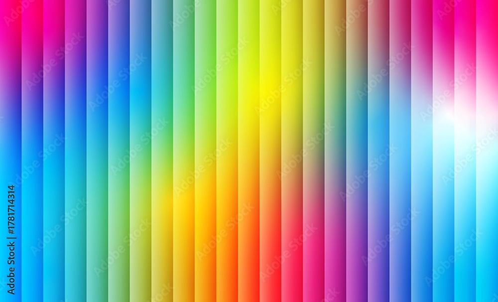 Obraz premium Fractal Glass Gradient Texture blue pink yellow background, Ribbed fractal glass effect with bright dreamy gradient wallpaper. Ribbed fractal glass texture background. Blending rich deep and geometry.