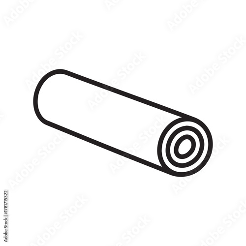 Minimalist Dumbbell Icon Vector – Fitness and Gym Equipment Line Art