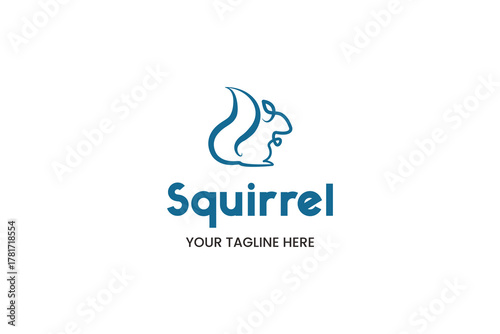 abstract squirrel company logo design