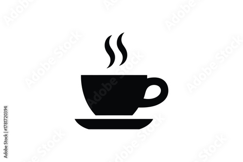 Coffee icon with steam
