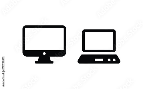 Computer and laptop icons