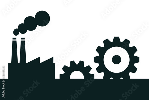 Industry and production process illustration