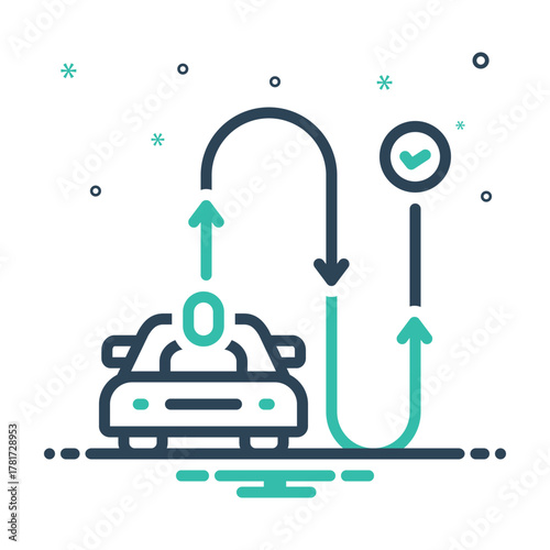 Mix icon for commuter journey