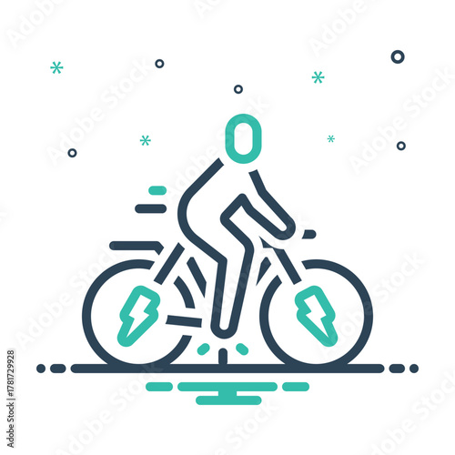 Mix icon for pedal power