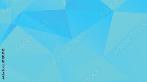 Aqua Blue Cyan Color Abstract Low Poly Background Texture Design For Website Banners
