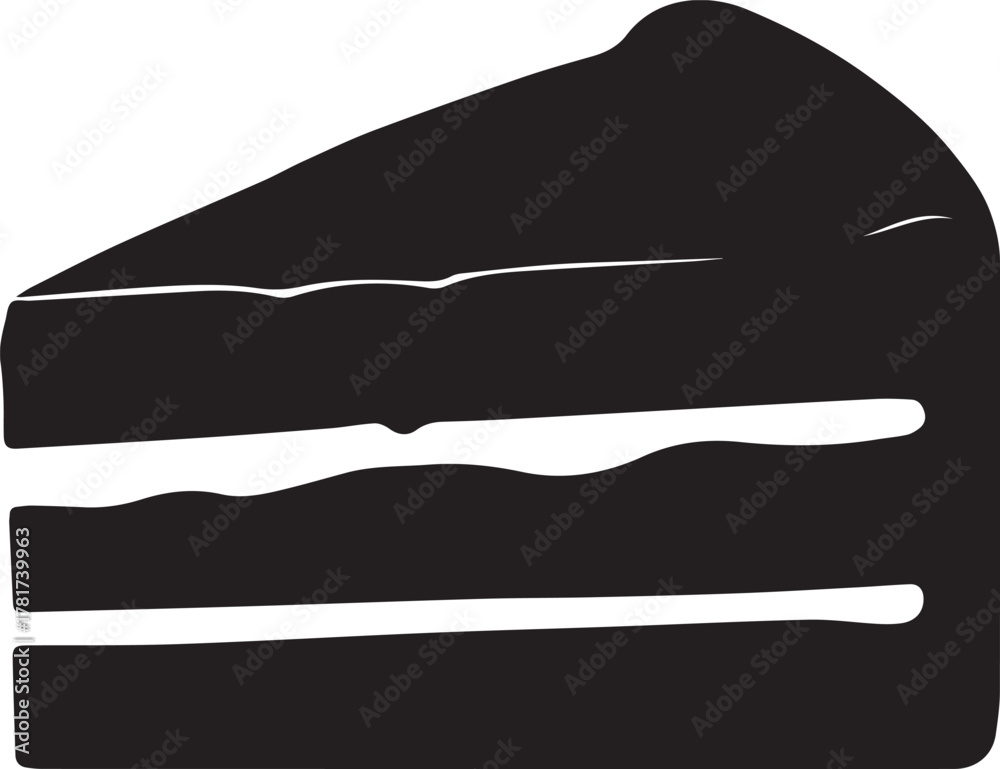 Fototapeta premium vector illustration of a cake