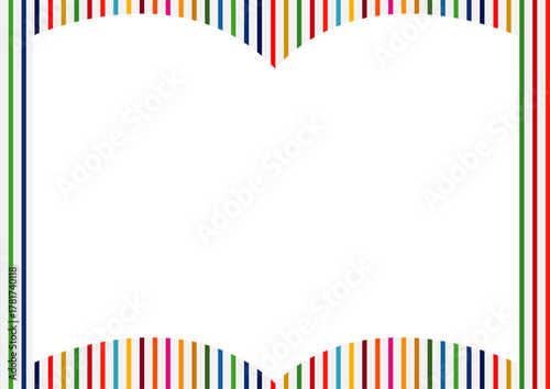 SDGsをイメージした17色のフレーム　ブック型