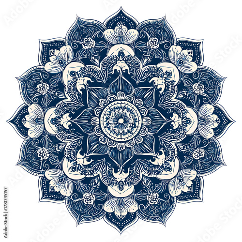 Elegant Floral Mandala Vector Design
