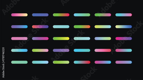A series of gradient rectangles arranged in a grid pattern against a dark background, creating a modern design