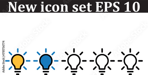 Lamp icon vector isolated on white background. Light bulb icon vector. innovation, idea, bulb, electricity, energy, lamp, concept, design, icon, 