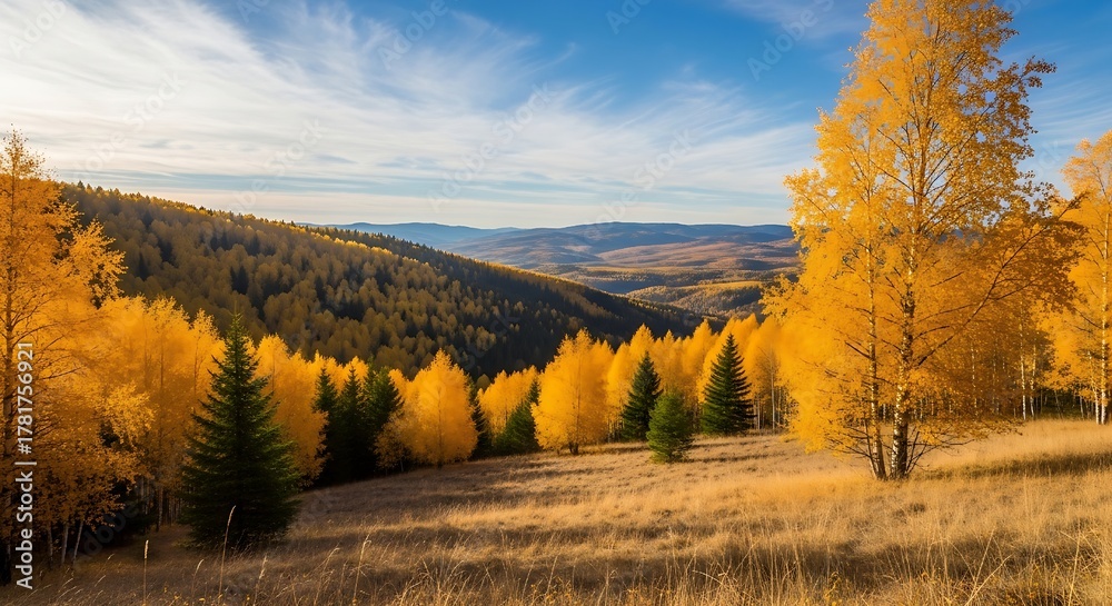 Fototapeta premium autumn in the mountains