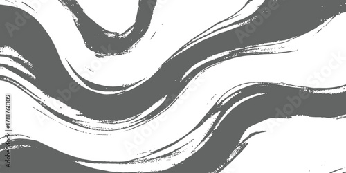 Abstract grey brush stroke wavy pattern modern graphic background