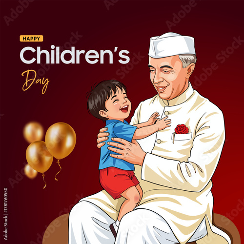 Children’s Day Celebration in India with Kids Smiling and Playing