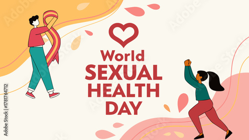 World Sexual Health Day Celebration with Colorful Design and Inclusive Symbols