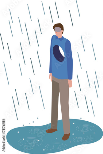 孤独感を感じる男性