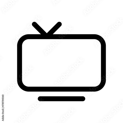 Canvas Print Television Icon