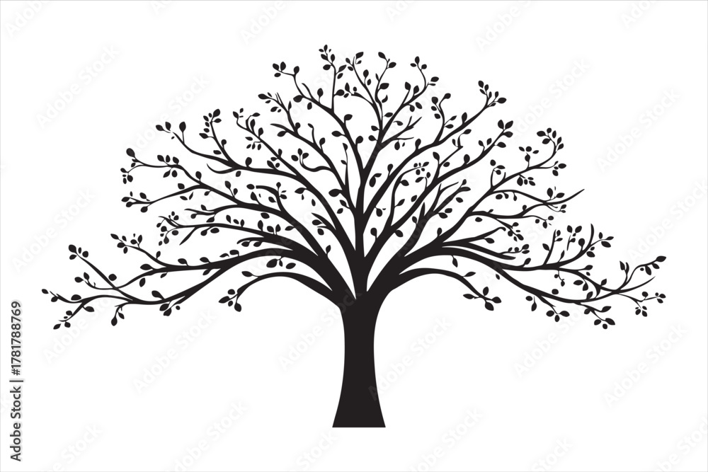 Fototapeta premium vector tree silhouette
