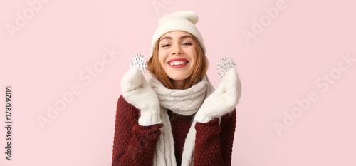 Beautiful young woman with ...