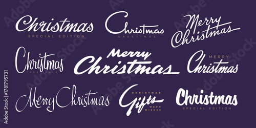 Christmas lettering design