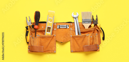 Belt with construction tool...