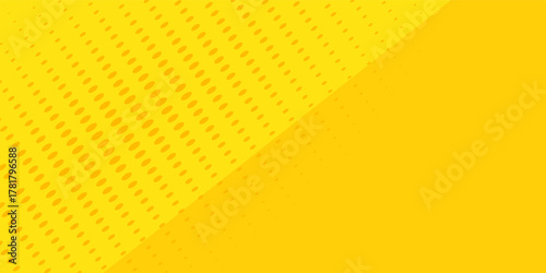 Dots comic yellow background raster gradient halftone, stock vector illustration disign