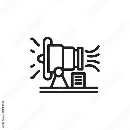 Dust control icon symbolizing industrial air quality management and particulate suppression, representing modern mining safety, specialized environmental control systems, and regulatory compliance.