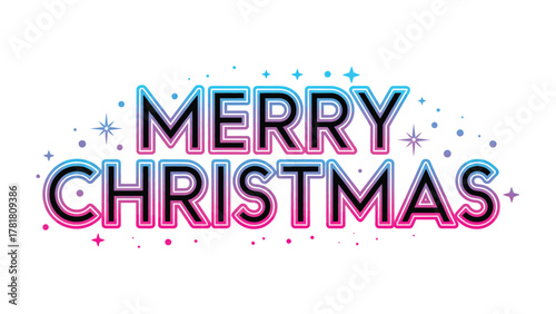 Festive Season's Greetings: Merry Christmas script against a backdrop of twinkling stars, conveying a joyous message.