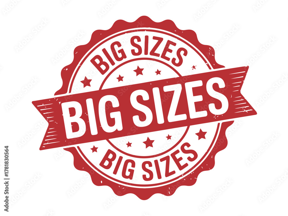 Obraz premium A red circular stamp with