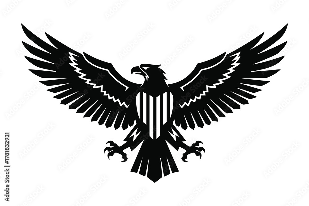 Obraz premium Eagle american patriotic symbol