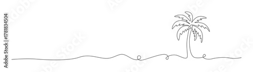 Linedesign mit Palme