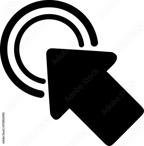 Click here for instant access! Explore a digital world with a modern cursor icon, perfect for web design, app interfaces, and user experience projects