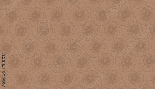 Seamless Geometric Spiral Pattern Background Design