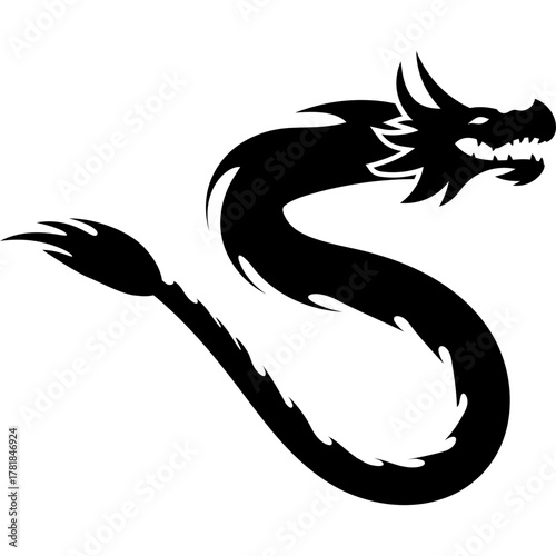 Lunar Dragon Silhouette